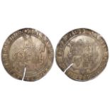 James I silver crown, Third Coinage [1619-1625], reverse reads:- QVAE DEVS, mm. Lis [1623-1624],