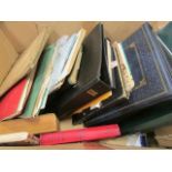 Large box full of all World material in albums, plus loose. Much sorting ! (Buyer collects)