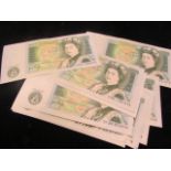 GB One Pounds (45) All Series "D" Page & Somerset. EF - aUnc