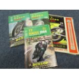 Motor Cycle Racing - nice lot of Isle of Man TT programmes, all complete with course map and