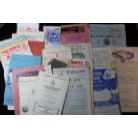 Football programmes - good selection of Non League 1940's/50's. Worth viewing (approx 40)