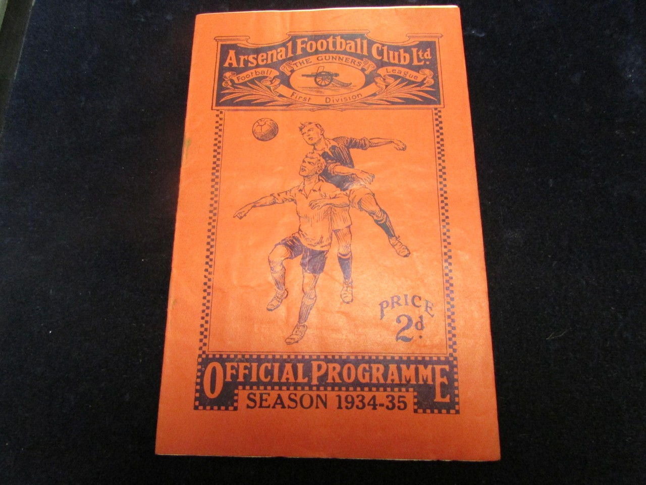 Football - Arsenal v West Bromwich Albion 15th Sept 1934 Div 1 GC