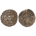 Henry VII silver groat Facing Bust Issue, Class !!!c, mm. Pansy [1495-1498], crown with one plain