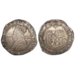 Charles II silver halfcrown, Third Issue, mm. Crown/Crown, with inner circles and mark of value,