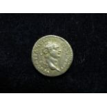 Domitian silver denarius, Rome Mint 82 A.D., reverse:- Fortuna standing left, Sear 2752, with old