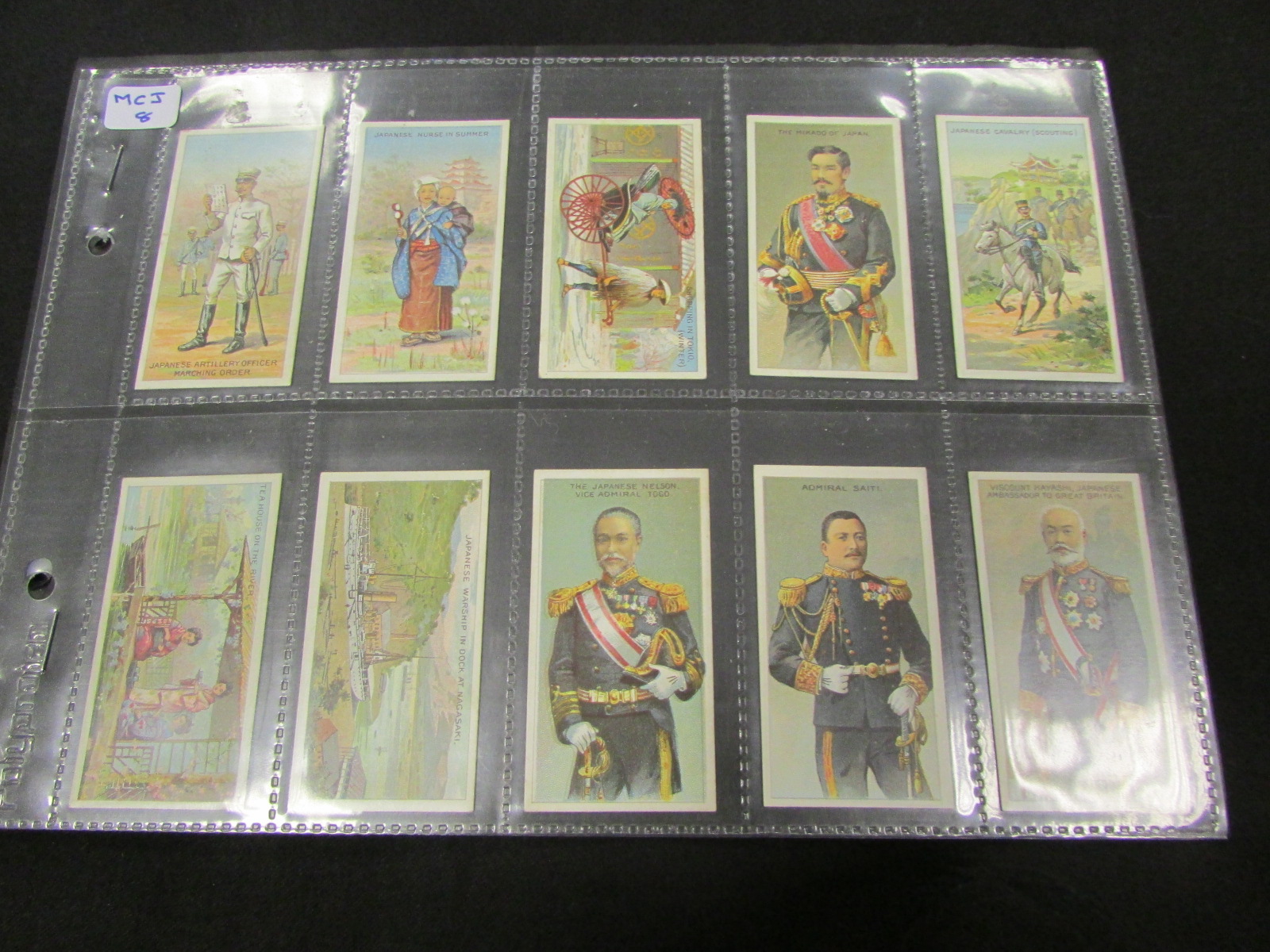 Lambert & Butler - Japanese Series (1904) complete set, mainly VG or better cat value £187