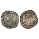 Elizabeth I silver penny, Second Issue 1560-1561 mm. Cross-Crosslet, Spink 2558, slightly