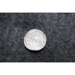 Henry III silver penny, Short Cross Class 7c, [degraded portrait], reverse reads:- +WILLEM ON [ ],