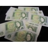 GB One Pounds (39) All Series "D" Page & Somerset. GEF - aUnc