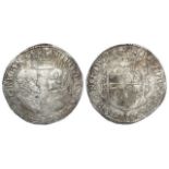 Philip and Mary silver shilling dated 1555 and with mark of value, English titles only, Spink