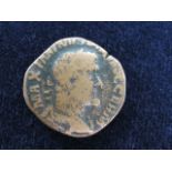 Maximinus I sestertius, Rome Mint 236-238 A.D., reverse:- Maximinus, in military attire, standing