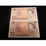 Somerset £10s (2) both B349 "CS01 800199/200) GEF (scarce)