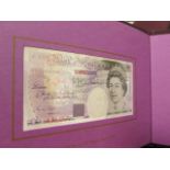 Bank of England presentation album C102 Gill £20 last and first with matching numbers, B355 series