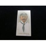 Cricket - Wills Cricketers 1896, type card, Lord Harris, Kent, G cat value £85