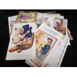 Comic - nice range of old postcards (approx 104)