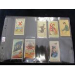 American issues, small collection of 7 cards, Allen & Ginter- City Flags (1), Flags of the States