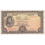 Ireland Republic £5 Lavery (02/09/1952) Pick 58b2 GVF