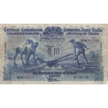 Ireland Currency Commission Ploughman Ten Pounds (2/10/1931) The Provincial Bank of Ireland. Pick