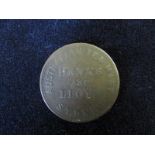 Australia Penny token "Hank & Lloyd" 1855 Tn84 GF