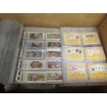 Box containing approx 180 complete sets in plastic sleeves, good selection, mainly G - VG, high