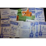 Football - Blackpool home games c1955-1968, single sheets noted (approx 24)
