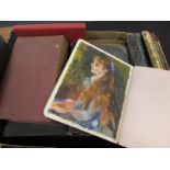 Ephemera - box of various old autograph books, scrap albums, note books, Stereoscopic slides,