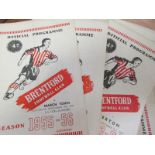 Football - Brentford home games c1935/1962 (approx 83) needs viewing