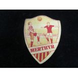 Football - Merthyr, shield