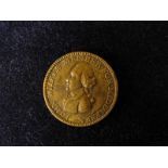 British Political Medalet, bronze d.28mm: John Wilkes Member for Middlesex, 18thC, VF, lightly