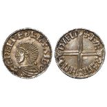 Aethelred II silver penny, Long Cross type, Spink 1151, wt.1.63g., obverse reads:- +.AEDELRAED REX