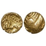Ancient British, Celtic gold stater of the Corieltauvi, c.50 - c.10 B.C., 'Domino Type', Spink