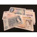GB High Denominations, Twenty Pounds (9) All Series "D" , Ten Pounds (7), Series "C" & "D" with Five