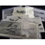Aviation, original mixed collection, military & civil (approx 55 cards)
