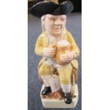 Wood & Sons Burslem Ralph Wood style limited edition toby jug, No. 491 of 500, Admiral Lord Howe,