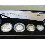 Britannia Silver Four coin set 2009. Proof FDC