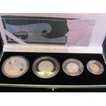 Britannia Silver Four coin set 2003. Proof FDC some slight toning