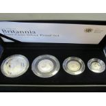Britannia Silver Four coin set 2008. Proof FDC. Boxed as issued
