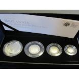 Britannia Silver Four coin set 2010. Proof FDC. Boxed as issued