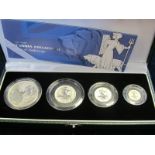 Britannia Silver Four coin set 2001. Proof FDC. Boxed as issued
