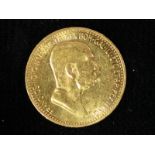 Austria gold 10 Corona 1908 GEF