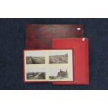 Lowestoft & area, original collection in red modern album, disasters noted together with 2 booklets,