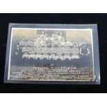 Norwich City FC 1913-14 Team RP postcard (players all named), and a Norwich Player C B Potter a