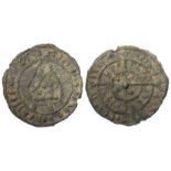 Boy Bishop cast leaded token of large size, obverse depicts a Bishop's mitre, the reverse although