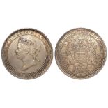 Hong Kong Dollar 1867 toned aEF, light edge knock.