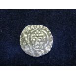 Henry II silver penny, Short Cross Issue, Class 1c, obverse reads:- hENRICVS R/EX [no stop], reverse