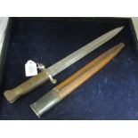 Bayonet: 1888 Pattern MK1 2nd Type in its MKII scabbard with integral chape. Ricasso dated 1895.
