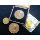 British & European Commemorative & Exhibition Medals (4) various 19th-20thC bronze, including