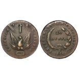 Greece Pheonix copper 20 Lepta 1831 GF