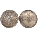 German states, Frankfurt Thaler 1622 about Fine, scratches on reverse and patchy black marks