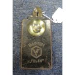 German Daimon telko Wehrmacht personal lamp with button clip for strap.